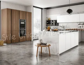 Cucina bianca moderna ad isola Gaulle Colombini casa a soli 8800€