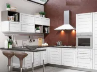 Cucina con penisola Cucina shabby line chic white in offerta convenienza Nuovi mondi cucine con uno sconto vantaggioso