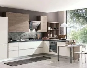 Cucina con penisola design Hansel Artigianale a prezzo scontato