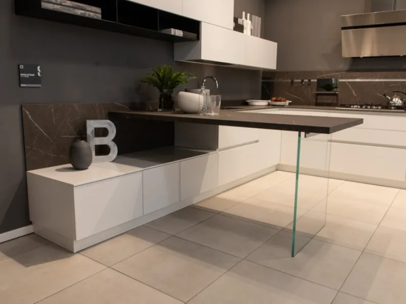 CUCINA Scavolini con penisola Evolution SCONTATA 50%