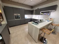 Cucina con penisola moderna Touch Nobilia a prezzo scontato