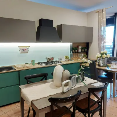 Cucina Cucina alice moderna grigio lineare Cucinesse scontata 50%
