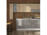 Cucina  cucina industrial  ossido moderno design rovere chiaro lineare Nuovi mondi cucine