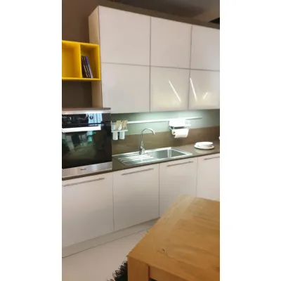 Cucina bianca moderna ad angolo Cucinesse Bianca laccata a soli 9740€