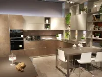 Cucina Cv 620 lounge pro corten moderna grigio ad angolo Prezioso