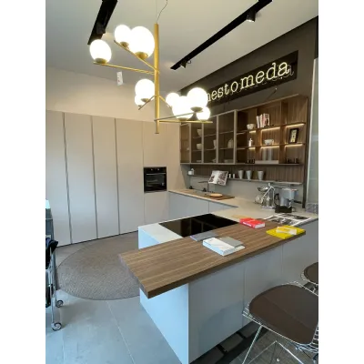 Cucina design grigio Ernestomeda ad angolo Sign a soli 22900€