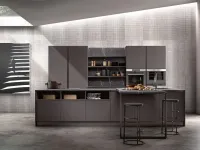 Cucina design grigio Essebi ad isola Nuova stella a soli 16600