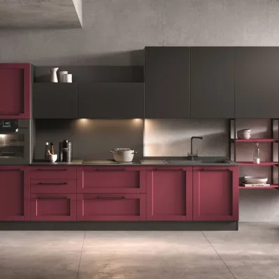 Cucina grigio design lineare Jazz Essebi a soli 11829