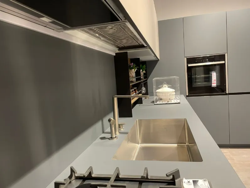 Cucina grigio moderna ad angolo 3.1 board Copat cucine in Offerta Outlet