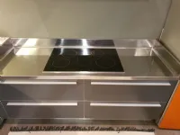 Cucina grigio moderna ad angolo Vela Dada