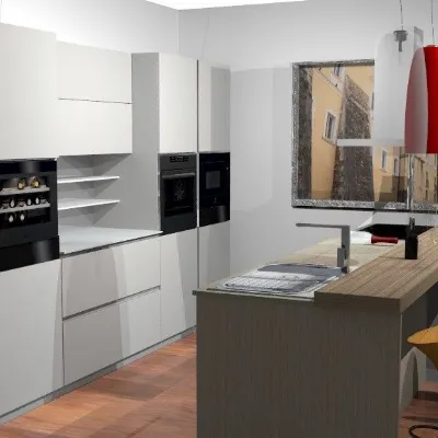 Progetta la tua cucina moderna ad isola Astro Essebi a soli 15500€!