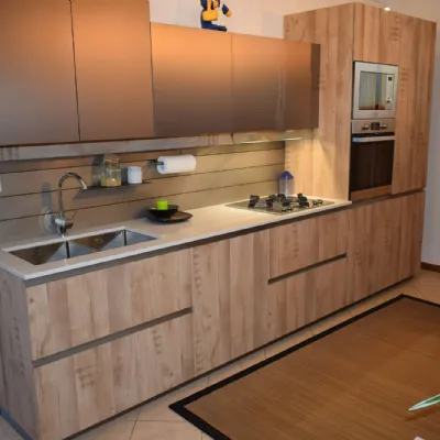 Cucina in laminato materico Arredo3 a PREZZI OUTLET -50%