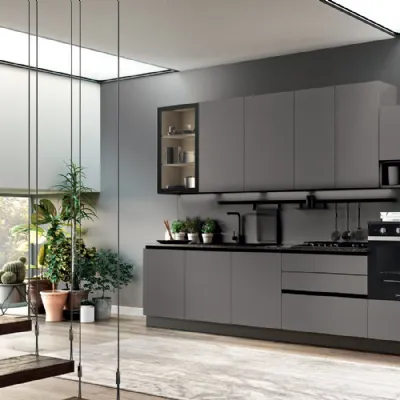 Cucina in laminato opaco Ar-due a PREZZI OUTLET
