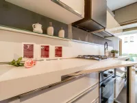 Cucina Klass moderna bianca lineare Dibiesse