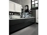 Cucina industriale bianca Nuovi mondi cucine lineare Cucina industrial frame  white e grigio scuro a soli 5990