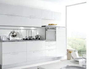 Cucina lineare design bianca Artigianale Vanessa a soli 5895