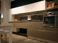 Cucina lineare design Brava laccata Lube cucine a prezzo scontato