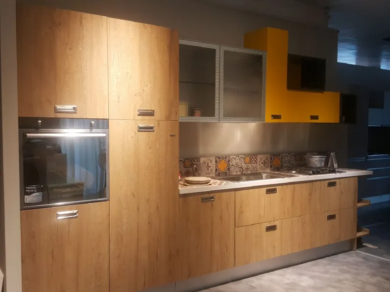 Cucina lineare Ice - industrial  Febal con un ribasso del 56%