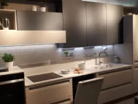 Cucina lineare in laminato materico altri colori Cucina modello carrera f1 a prezzo scontato