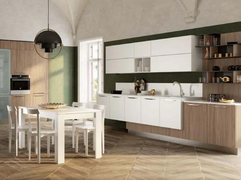 Cucina moderna lineare Colombini casa Componibile a prezzo ribassato