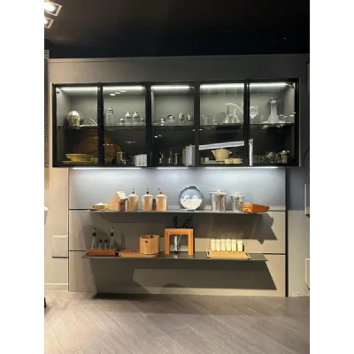 Cucina moderna lineare Arrital Boiserie strato e vetrina gem a prezzo ribassato