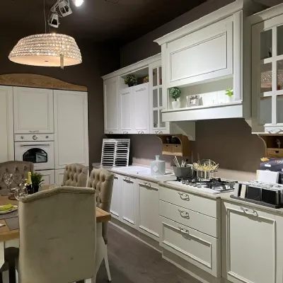 Cucina lineare country Shabby Artigianale a prezzo ribassato