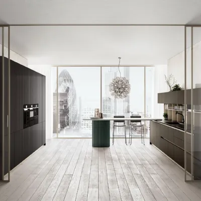 Cucina grigio design Vol1 2  Febal scontata 