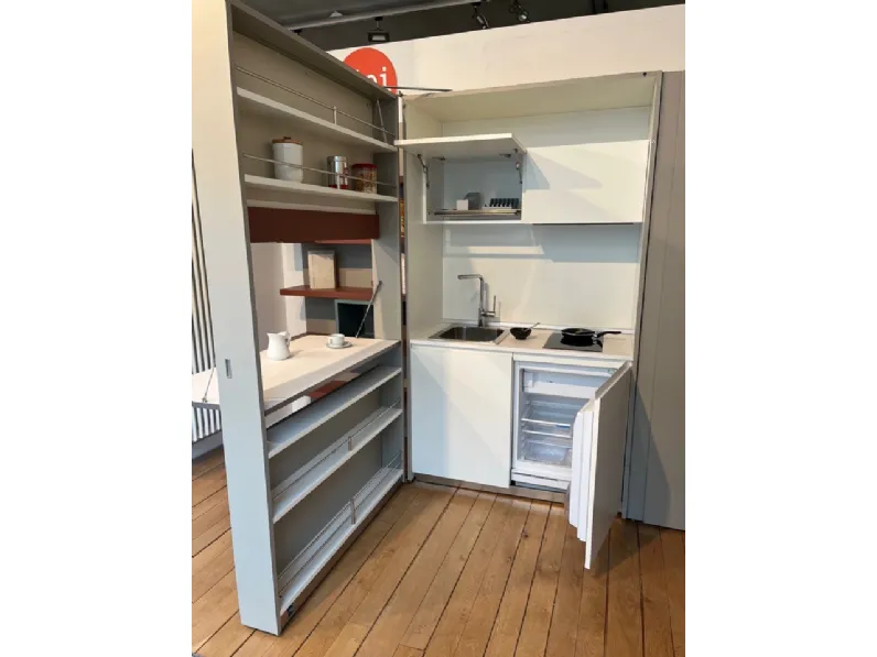 Cucina bianca moderna lineare Kitchen box di clei Clei a soli 4100