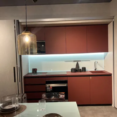 Cucina lineare moderna rossa Scavolini Boxi a soli 11700€