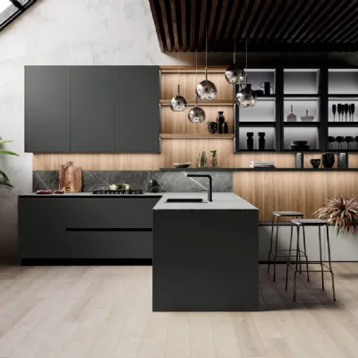 CUCINA Miton Menta laccato PREZZO OUTLET