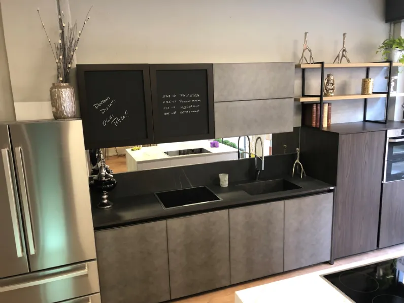 CUCINA Arredo3 lineare Cemento SCONTATA 40%