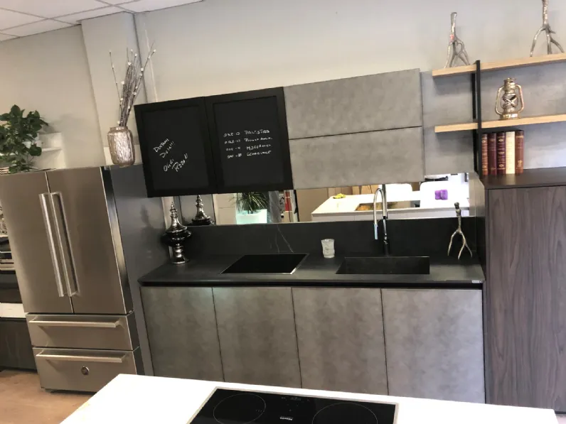 CUCINA Arredo3 lineare Cemento SCONTATA 40%