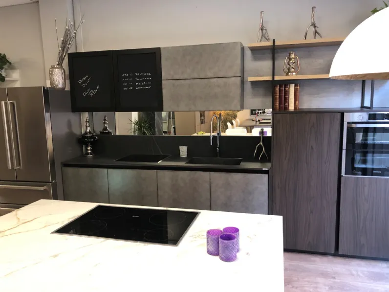 CUCINA Arredo3 lineare Cemento SCONTATA 40%