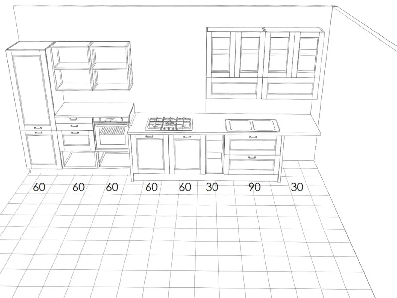 Cucina modello Country Cucine store PREZZO SCONTATO