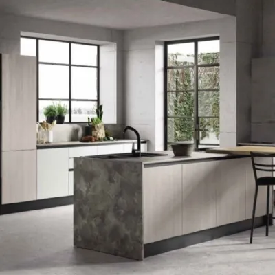 Cucina modello Cucina offerta moderna con isole e penisola Nuovi mondi cucine PREZZO SCONTATO