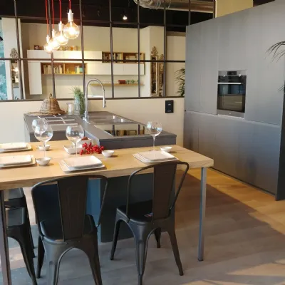 Cucina modello Lain grigio bromo Euromobil PREZZO SCONTATO
