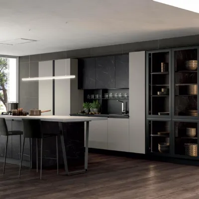 Progetta la tua cucina moderna ad isola Febal Nezha a prezzo scontato!