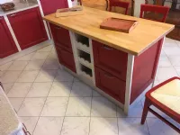 Cucina modello Rossa di calesella Callesella PREZZO SCONTATO