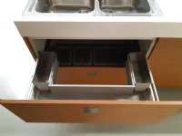 Cucina modello Silverbox teak Ernestomeda PREZZO SCONTATO