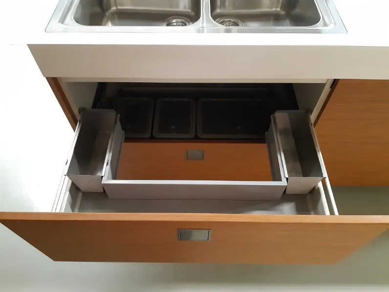 Cucina modello Silverbox teak Ernestomeda PREZZO SCONTATO