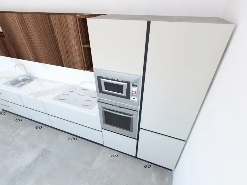 Cucina modello Sp 22  Astra PREZZO SCONTATO