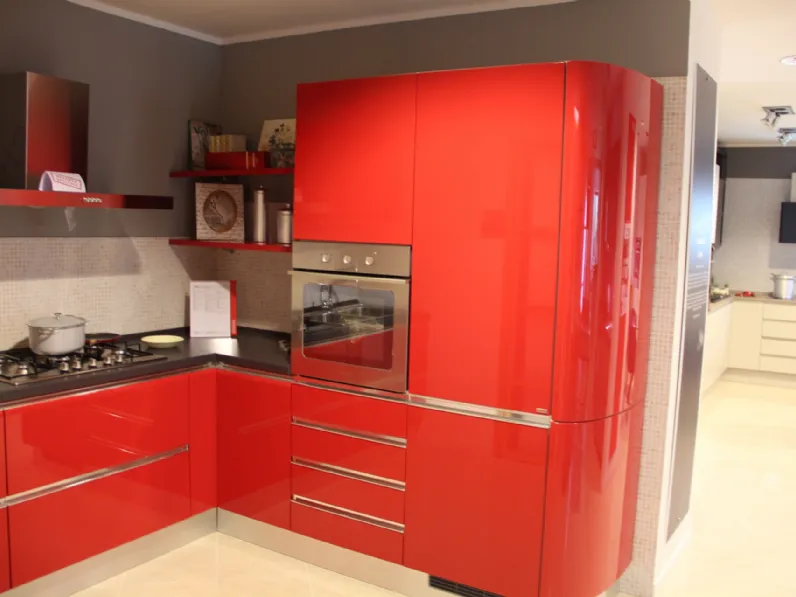 Cucina moderna ad angolo Scavolini Tess a prezzo ribassato