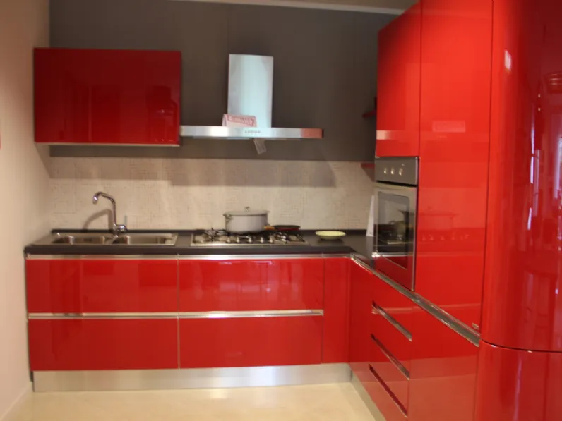 Cucina moderna ad angolo Scavolini Tess a prezzo ribassato