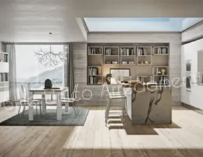 Cucina Andrea moderna bianca ad isola Artigianale scontata 43%