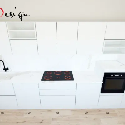 Cucina moderna bianca Arredo3 lineare Kali a soli 7200€