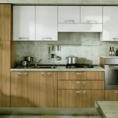 Cucina moderna bianca Artec lineare Lungomare  scontata