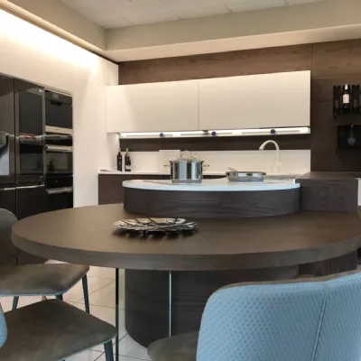 Cucina bianca moderna ad angolo Cucina artigianale curva Artigianale a soli 26680€