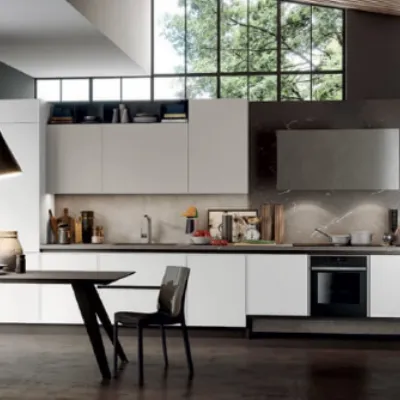 Cucina moderna bianca Md work lineare Serena in offerta