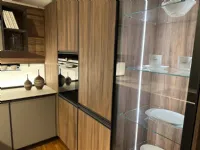 Cucina Kronos moderna noce con penisola Arredo3 scontata 60%