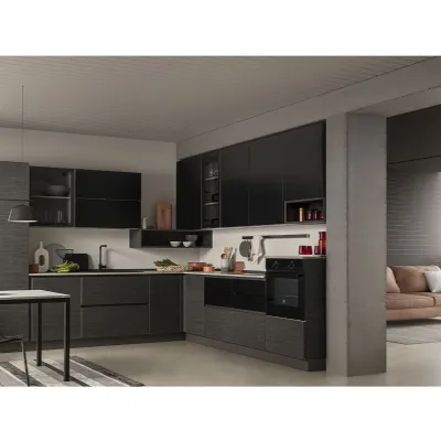 Cucina moderna grigio Arredo design ad angolo A2* 025 a soli 5480€